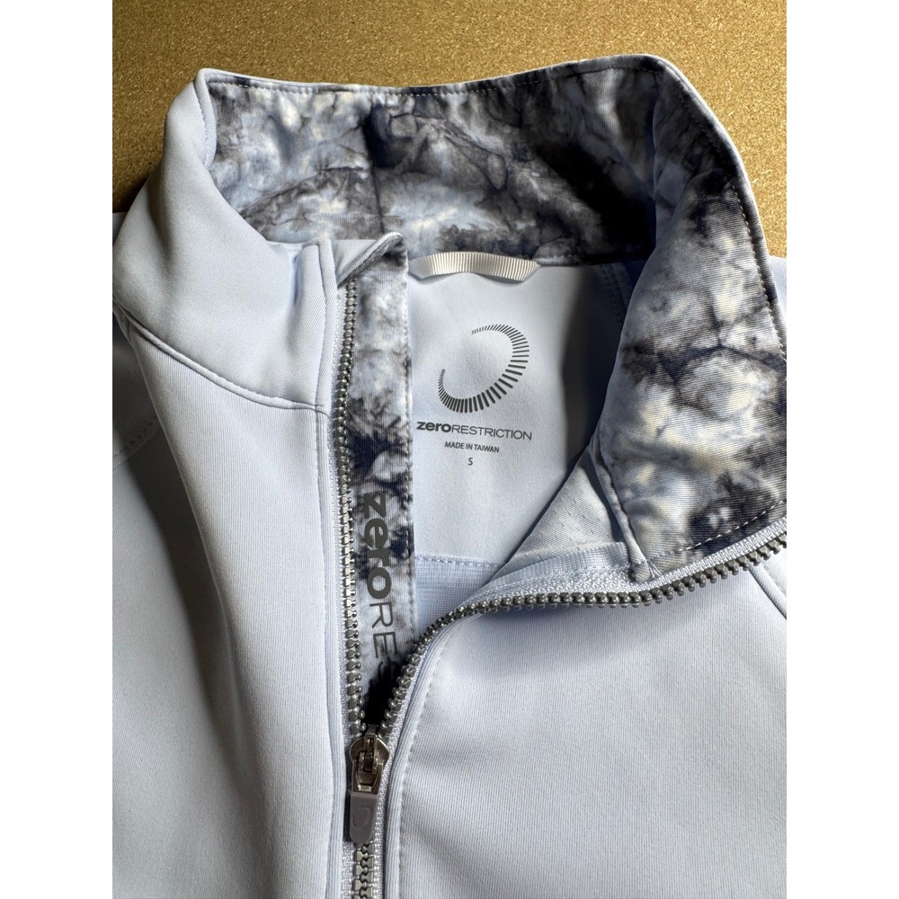 Zero Restriction Womens‎ Light Blue Quarter Zip Pullover Active Top Size Small - Picture 7 of 9